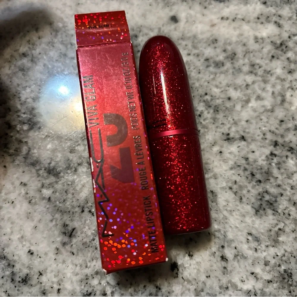 MAC Viva Glam I Lipstick (Intense Brownish Blue-Red) Matte 25th Anniversary NEW